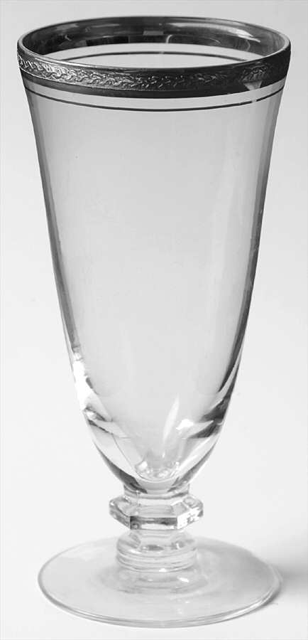Silver Wreath (Platinum Trim) Juice Glass by Tiffin-Franciscan-1
