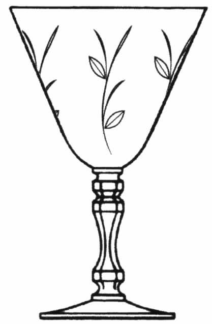 Spring Blossom Water Goblet by Tiffin-Franciscan-1