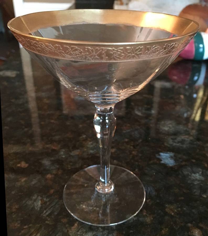 Special Leaf Champagne/Tall Sherbet by Tiffin-Franciscan-1