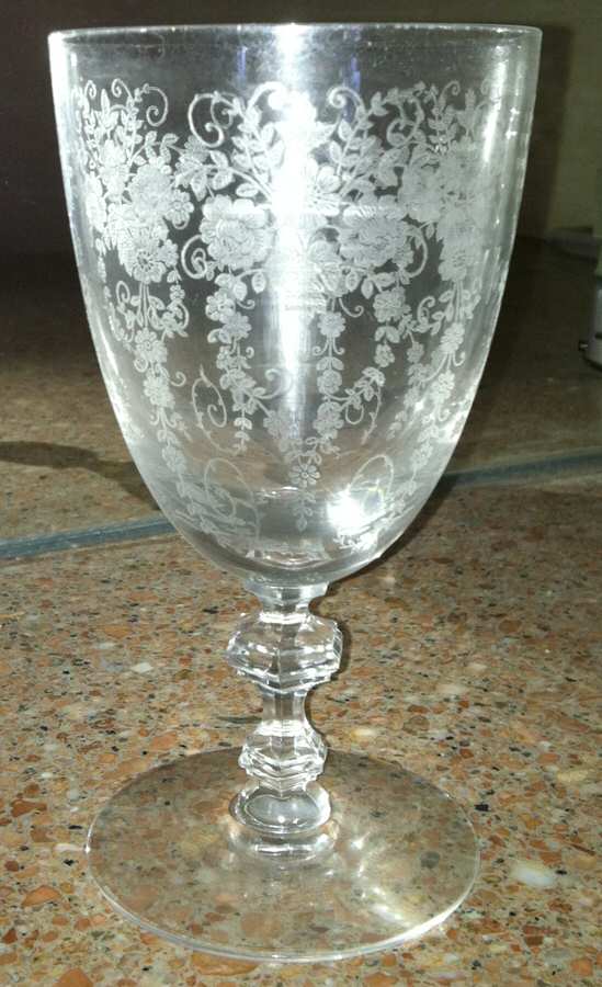 Springtime (Stem 17453) Low Water Goblet by Tiffin-Franciscan-1