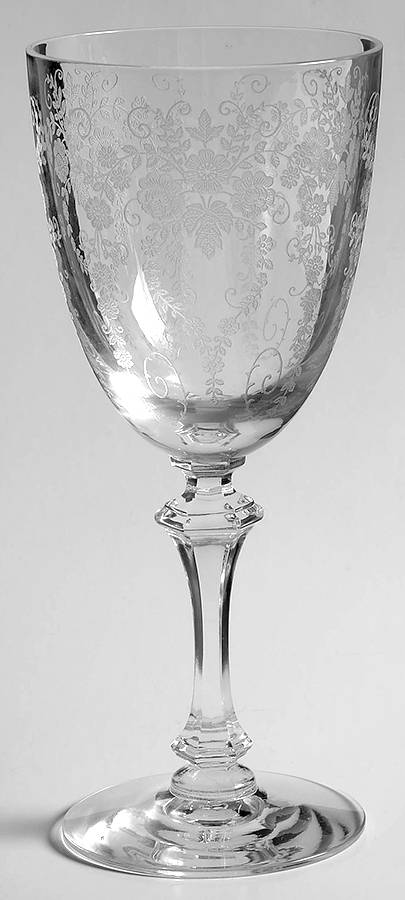 Springtime (Stem 17453) Water Goblet by Tiffin-Franciscan-1