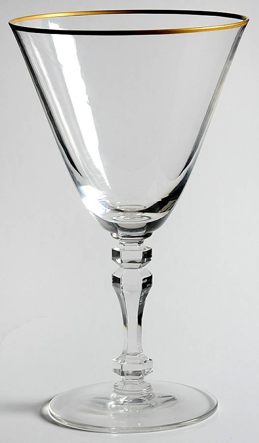 Strausbourg Water Goblet by Tiffin-Franciscan-1