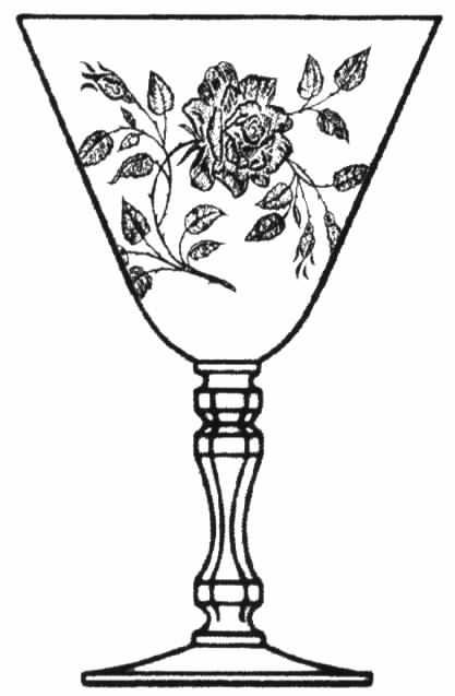 Tea Rose Water Goblet by Tiffin-Franciscan-1