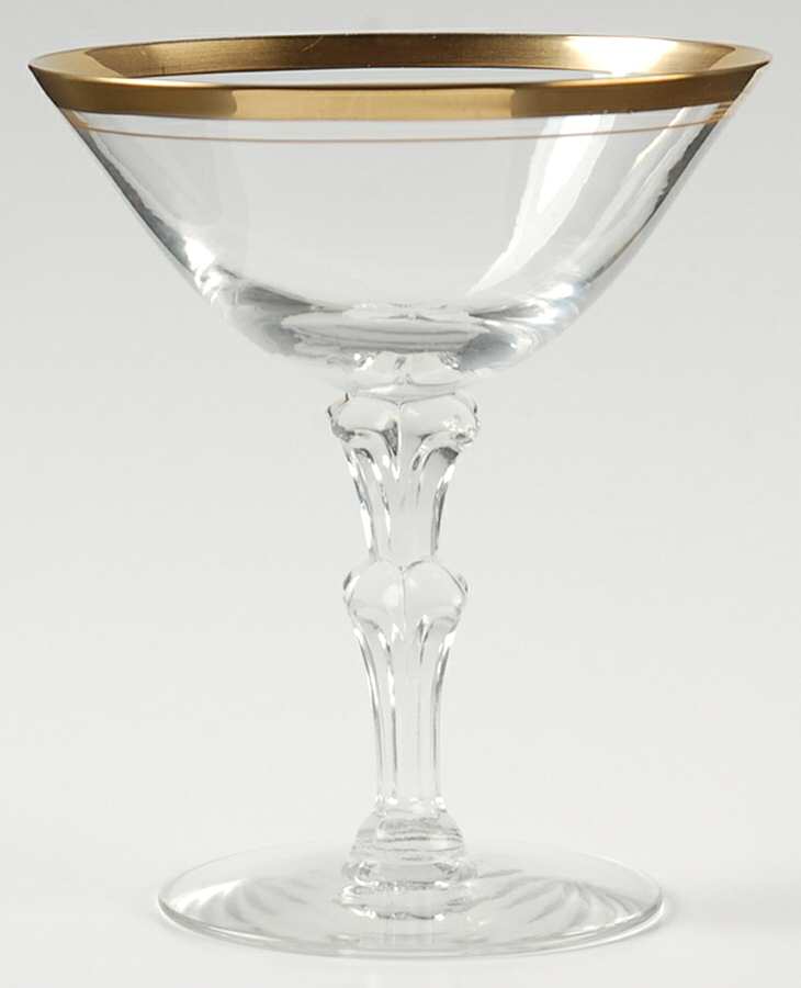 Thread of Gold Champagne/Tall Sherbet by Tiffin-Franciscan-1