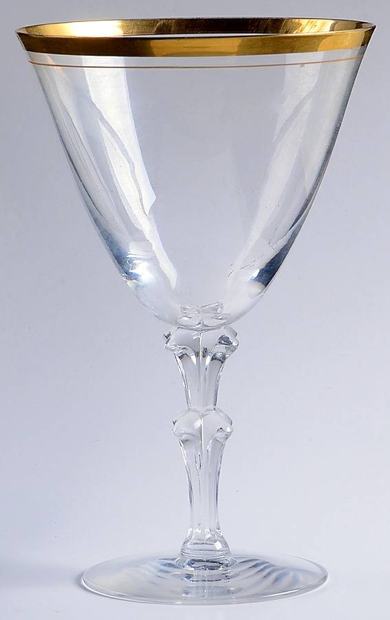 Thread of Gold Water Goblet by Tiffin-Franciscan-1
