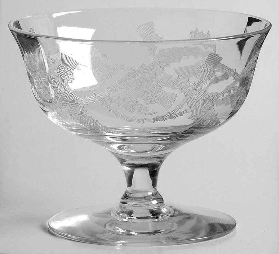 Thistle (Stem 14180) Sundae Glass by Tiffin-Franciscan-1