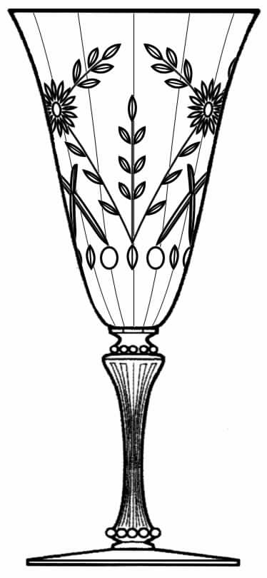TIF2-7 Water Goblet by Tiffin-Franciscan-1