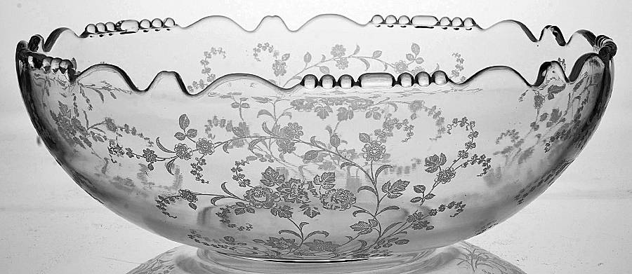 Tiffin Rose (Etched) 10" Salad Bowl by Tiffin-Franciscan-1