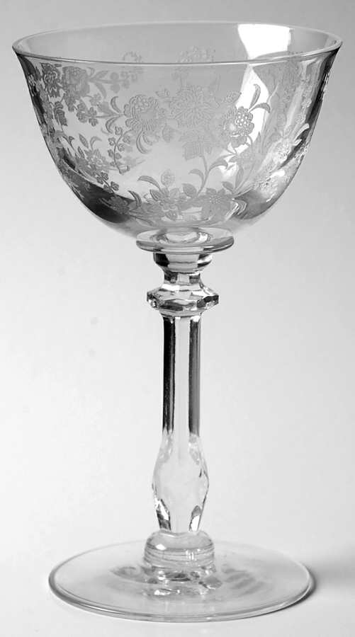 Tiffin Rose (Etched) Liquor Cocktail by Tiffin-Franciscan-1