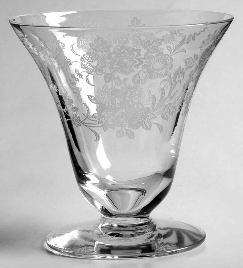 Tiffin Rose (Etched) Oyster or Fruit Cocktail by Tiffin-Franciscan-1