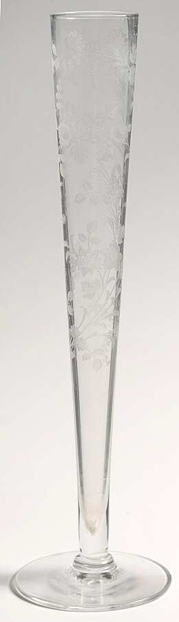Tiffin Rose (Etched) 10" Bud Vase by Tiffin-Franciscan-1