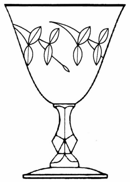 Trinadad (Platinum Trim) Water Goblet by Tiffin-Franciscan-1