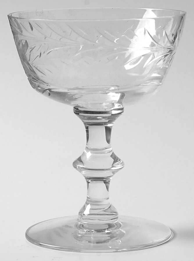 Trousseau (1 Leaf) Champagne/Tall Sherbet by Tiffin-Franciscan-1