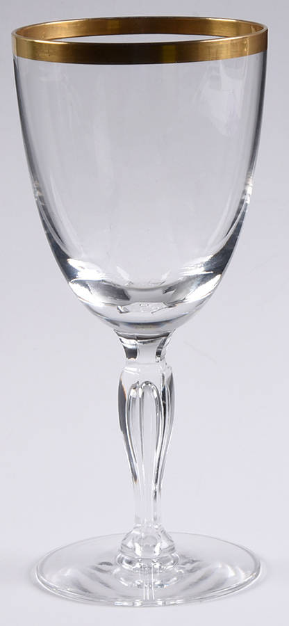 Tuxedo (Gold Trim) Water Goblet by Tiffin-Franciscan-1
