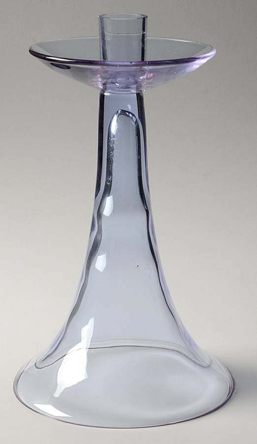 Twilight Blue (Stem 17524) 10" Tall Single Light Candlestick by Tiffin-Franciscan-1