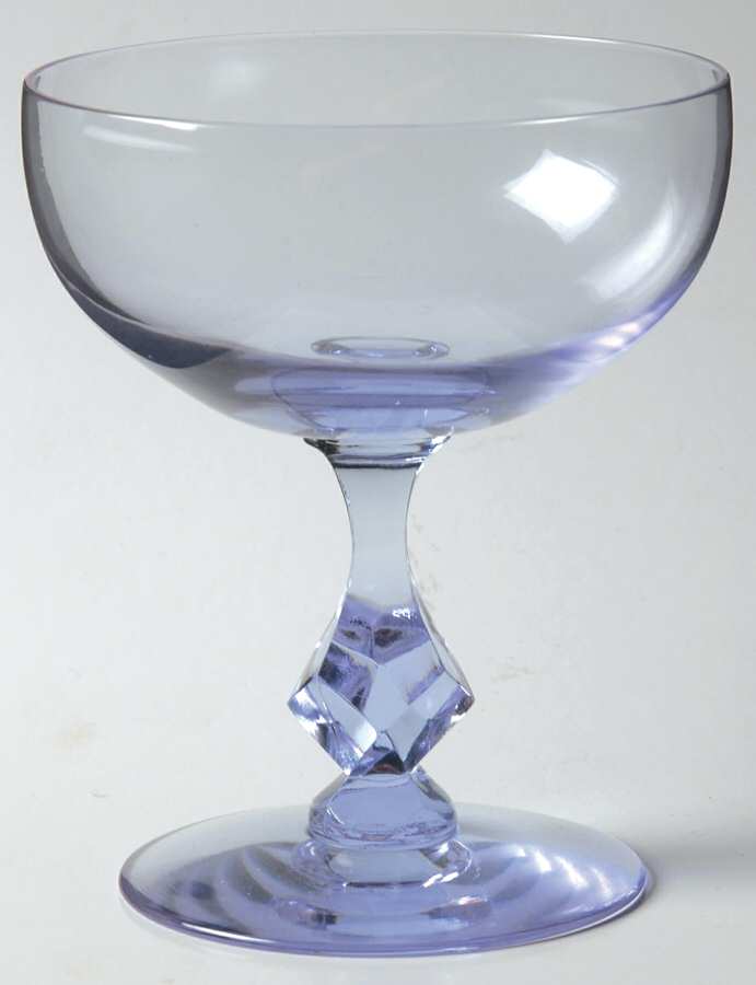 Twilight Blue (Stem 17524) Champagne/Tall Sherbet by Tiffin-Franciscan-1
