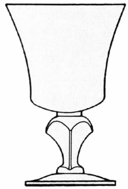 Twilight Blue (Stem 17578) Water Goblet by Tiffin-Franciscan-1