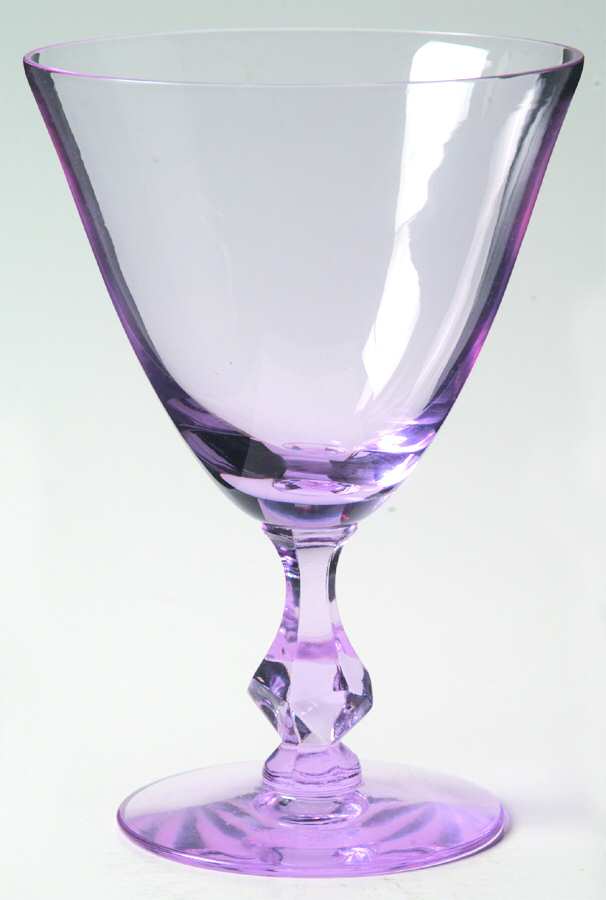 Twilight Blue (Stem 17492) Water Goblet by Tiffin-Franciscan-1