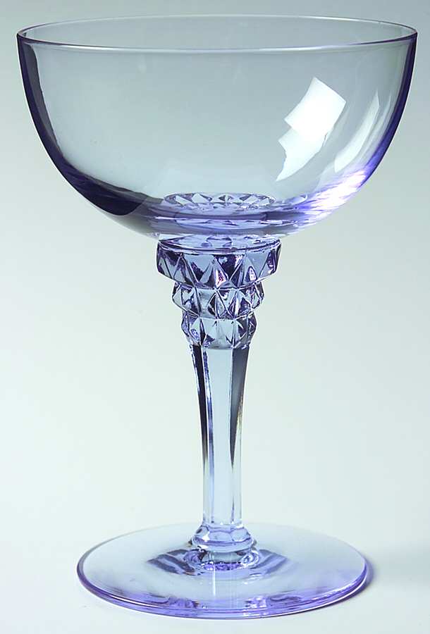 Twilight Blue (Stem 17507, Non-Optic) Champagne/Tall Sherbet by Tiffin-Franciscan-1