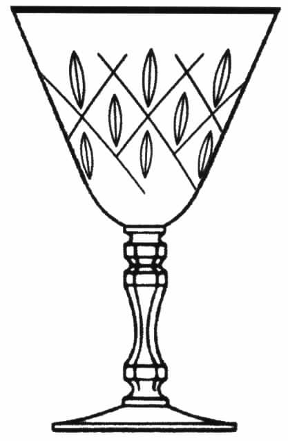 Twinkle Platinum Water Goblet by Tiffin-Franciscan-1