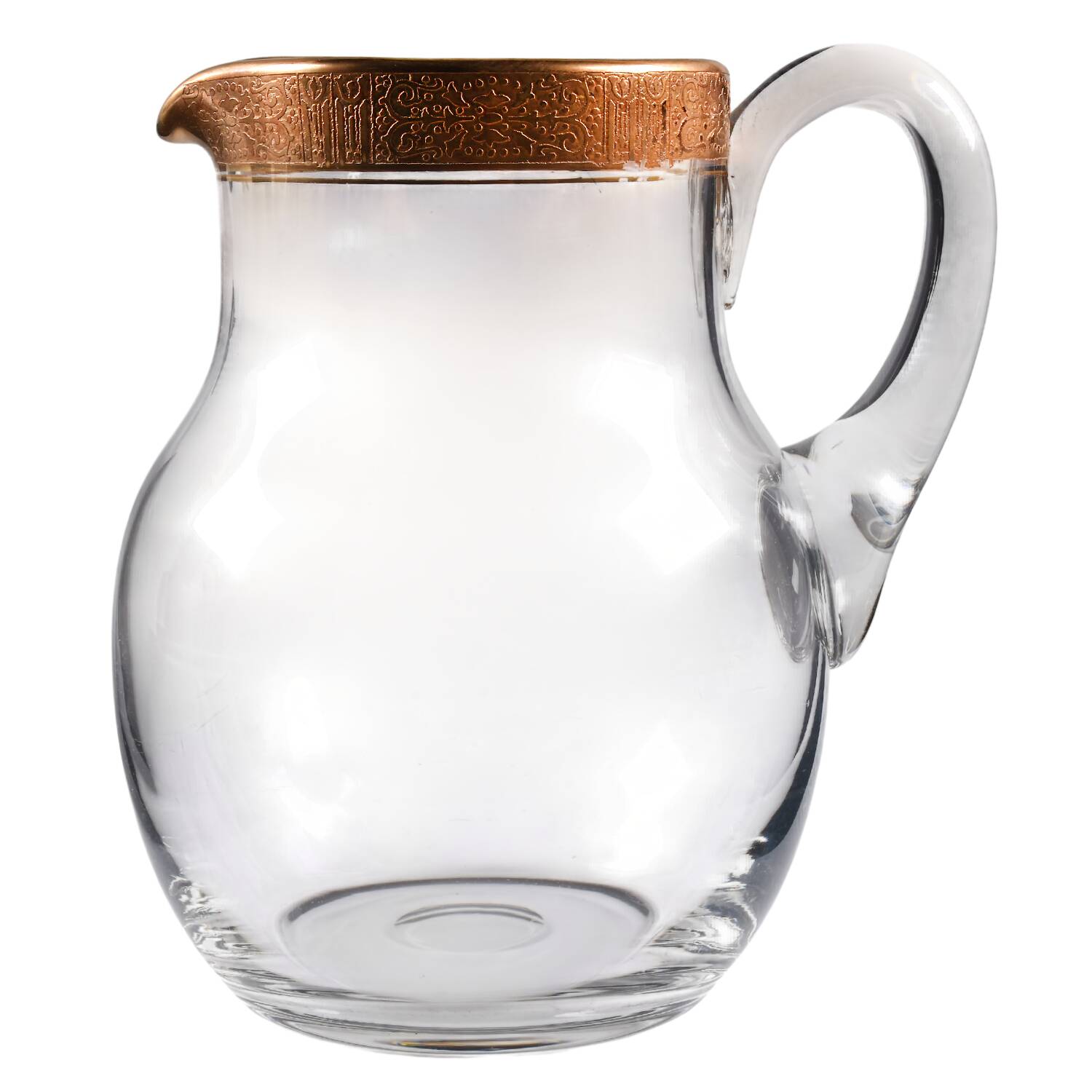 Valencia Clear (Gold Encrusted) 72 Oz Pitcher No Lid by Tiffin-Franciscan-1