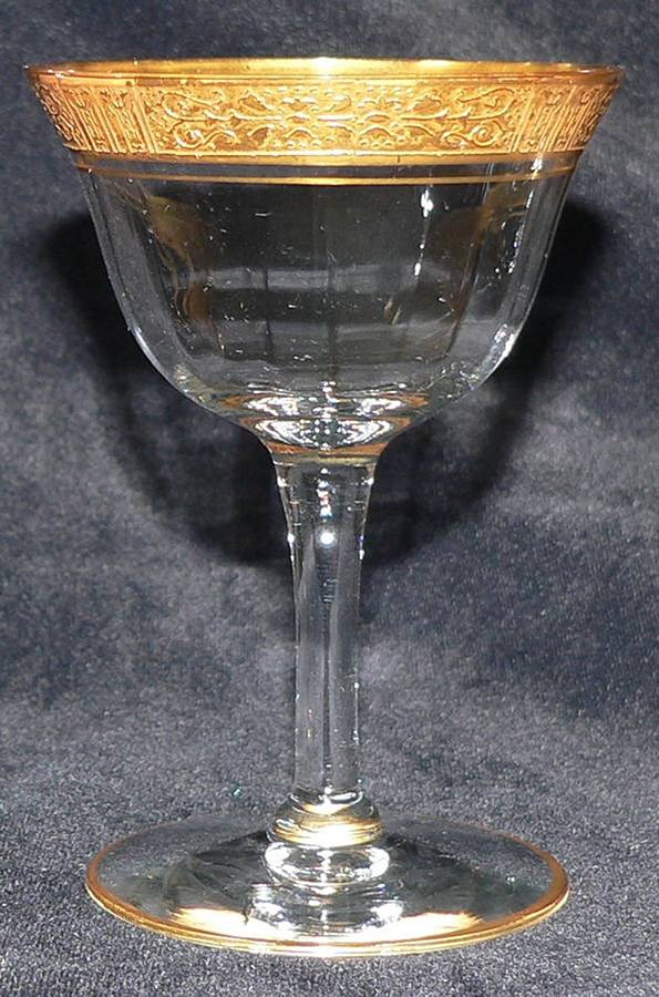 Valencia Clear (Gold Encrusted) Liquor Cocktail by Tiffin-Franciscan-1