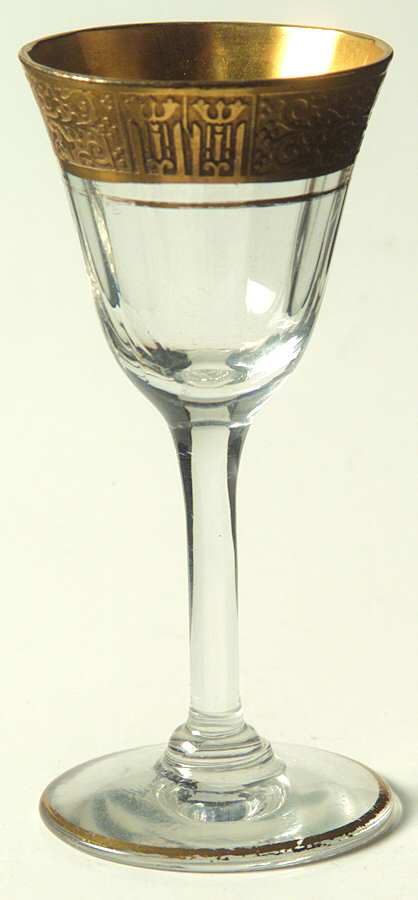 Valencia Clear (Gold Encrusted) Cordial by Tiffin-Franciscan-1