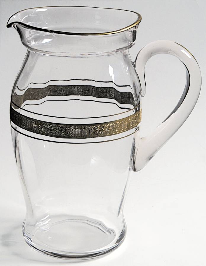 Valencia Clear (Gold Encrusted) 64 Oz Pitcher by Tiffin-Franciscan-1