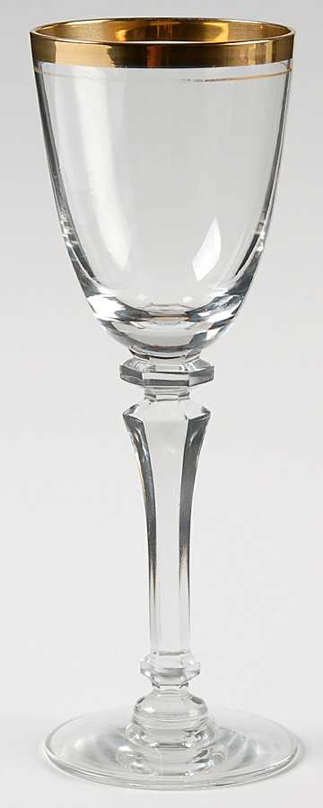 Valencia Clear (Gold Trim) Wine Glass by Tiffin-Franciscan-1