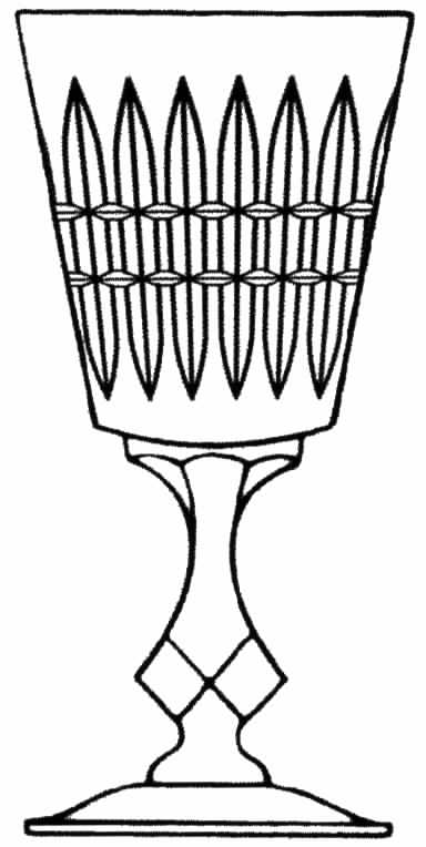 Waterford (Round Foot) Water Goblet by Tiffin-Franciscan-1