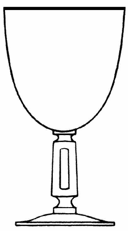Wedding Bell Water Goblet by Tiffin-Franciscan-1