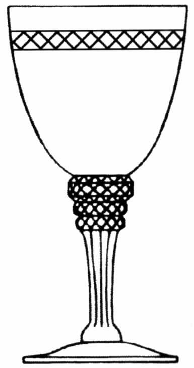 Wedding Ring Water Goblet by Tiffin-Franciscan-1