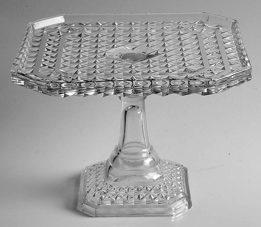 Williamsburg Pressed Square Cake Stand by Tiffin-Franciscan-1