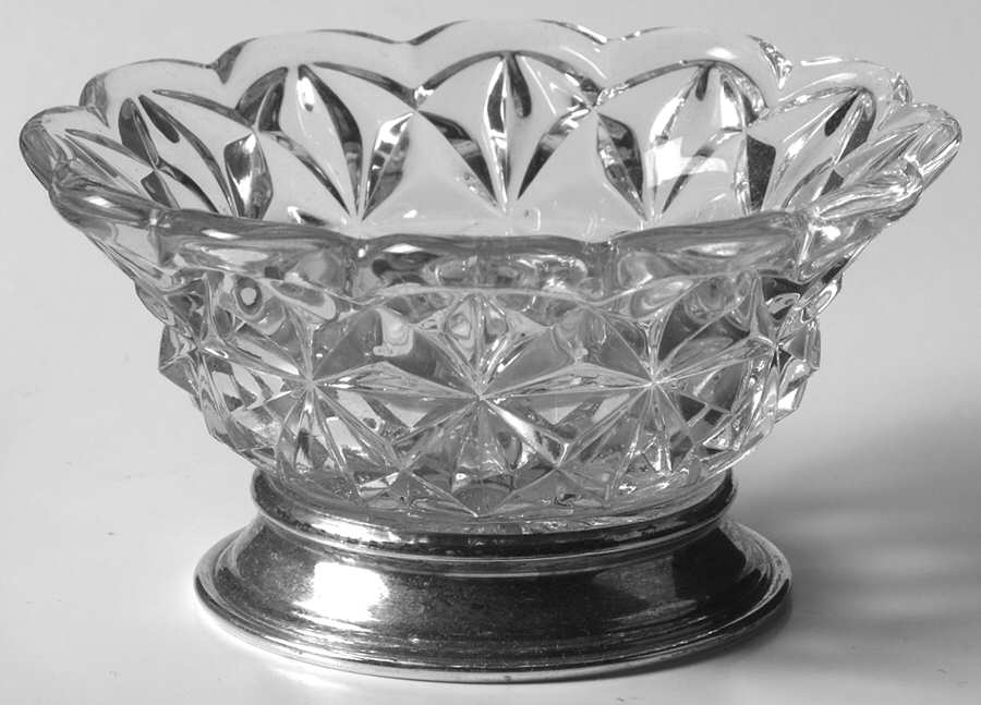 Williamsburg Pressed 4" Round Bowl W/Sterling Base by Tiffin-Franciscan-1