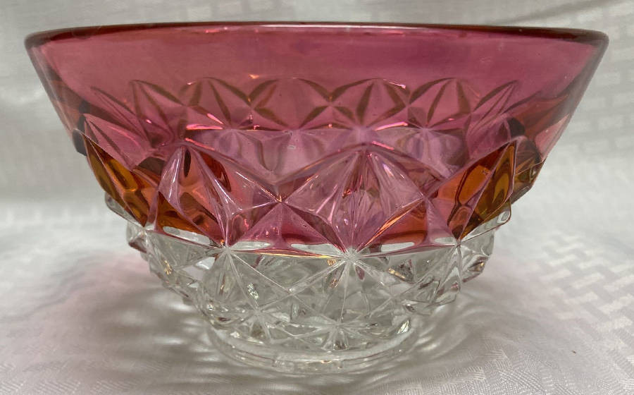 Williamsburg Ruby Flashed 6" Round Bowl by Tiffin-Franciscan-1
