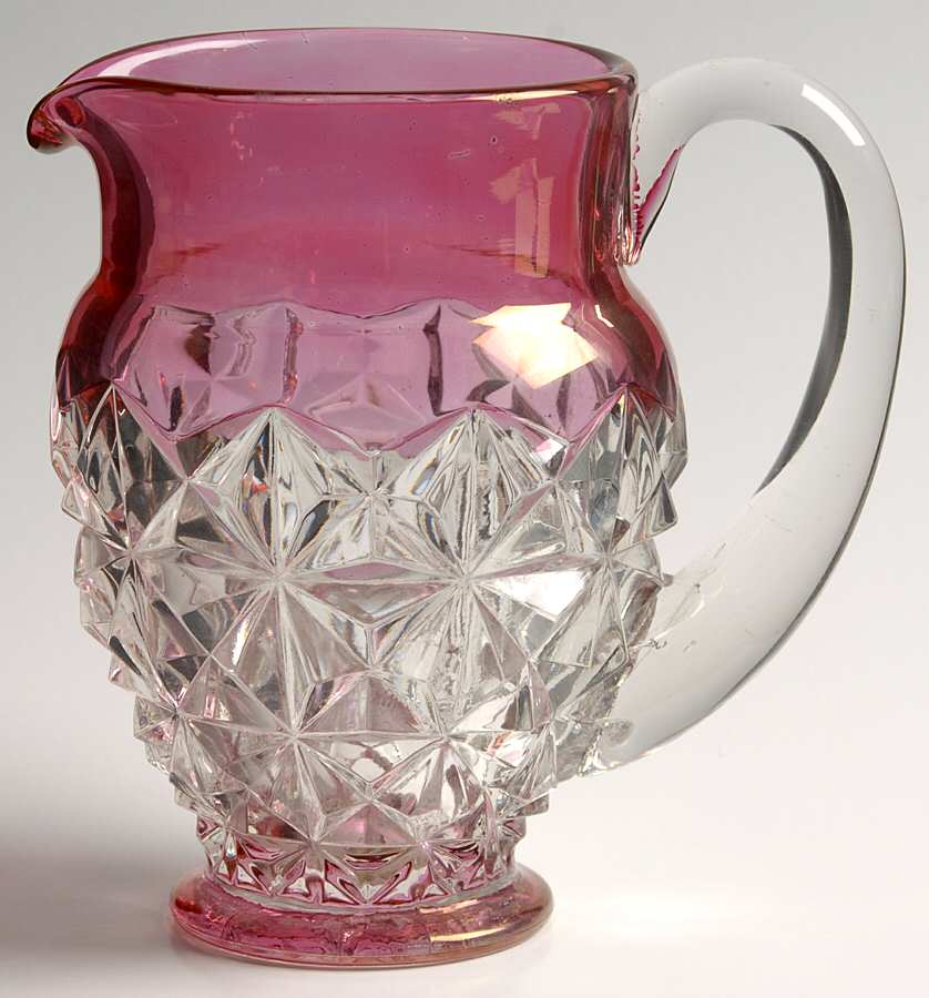 Williamsburg Ruby Flashed 16 Oz Pitcher by Tiffin-Franciscan-1