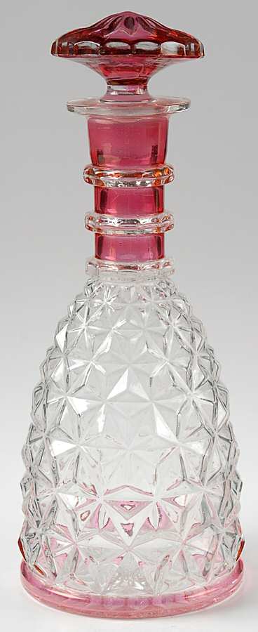 Williamsburg Ruby Flashed Decanter & Stopper by Tiffin-Franciscan-1