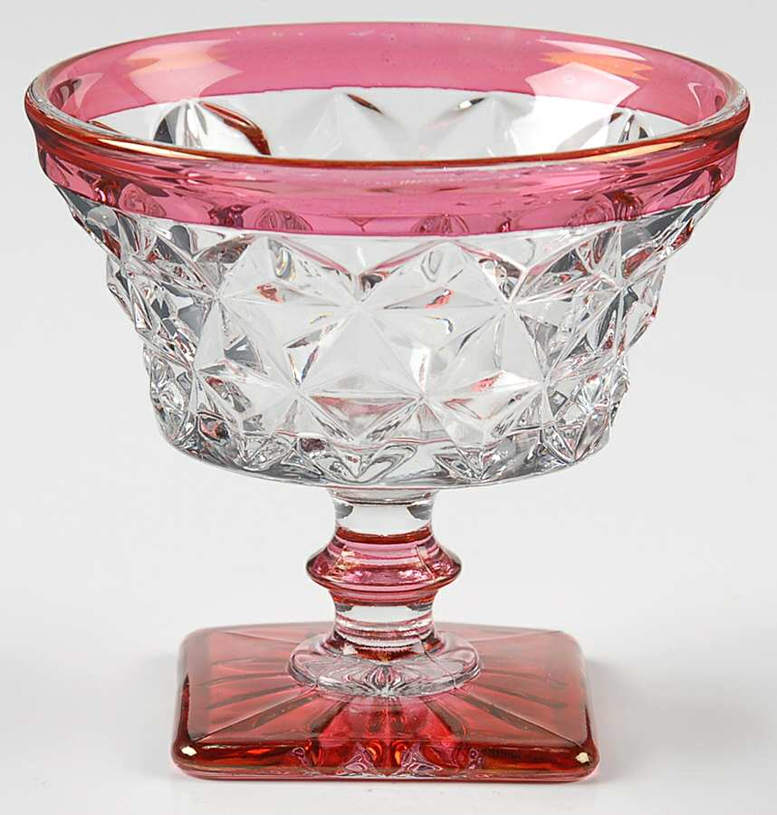 Williamsburg Ruby Flashed Low Sherbet by Tiffin-Franciscan-1