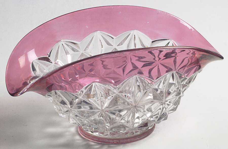 Williamsburg Ruby Flashed 8" Oval Bowl by Tiffin-Franciscan-1