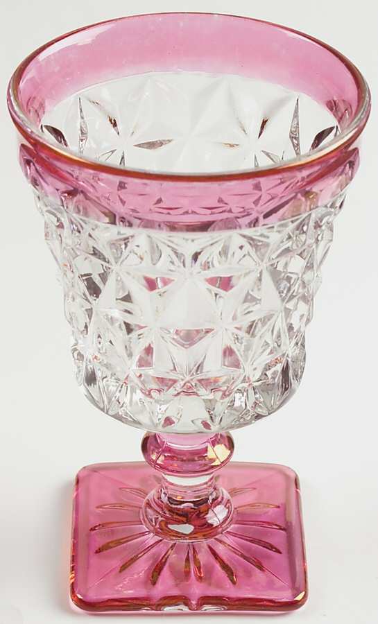Williamsburg Ruby Flashed Water Goblet by Tiffin-Franciscan-1