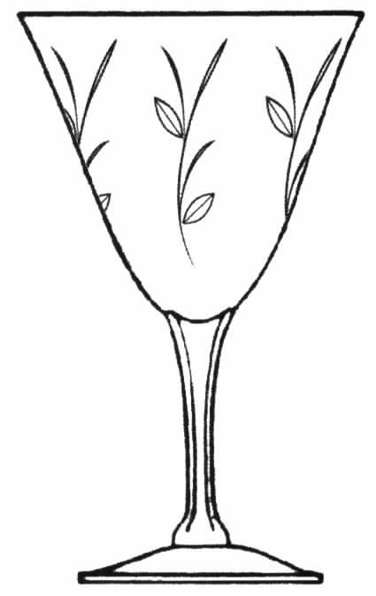 Windfall Water Goblet by Tiffin-Franciscan-1