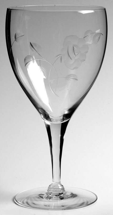 Windswept Rose Water Goblet by Tiffin-Franciscan-1
