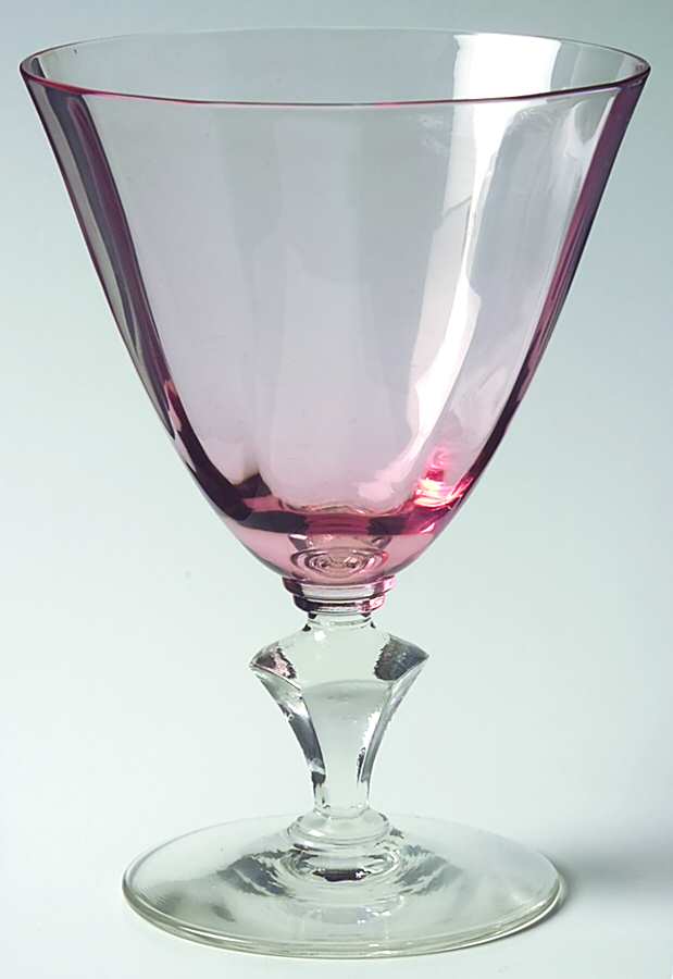 Wild Rose Water Goblet by Tiffin-Franciscan-1