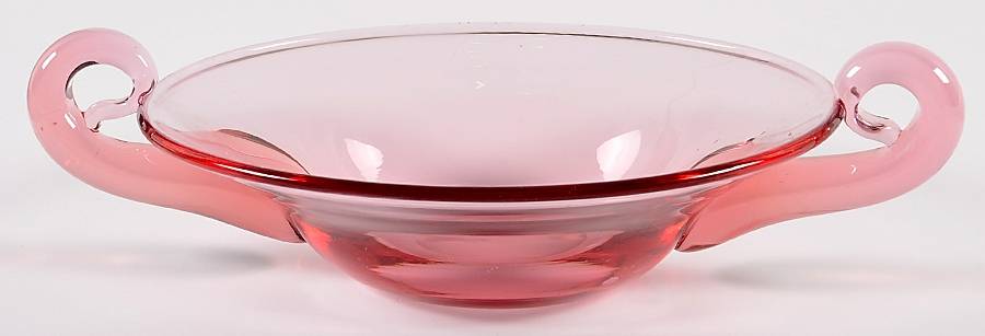 Wistaria Pink (Stem 17477) 2 Handled Bon Bon by Tiffin-Franciscan-1