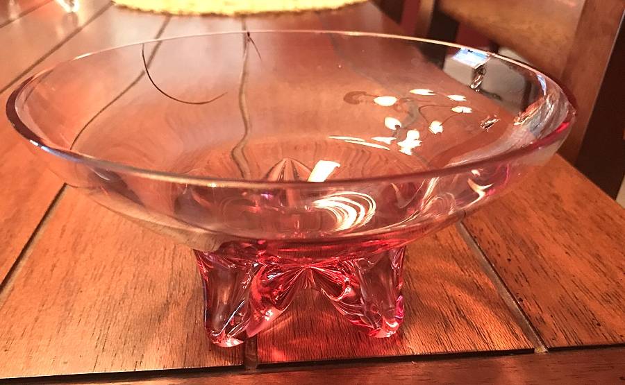 Wistaria Pink (Stem 17477) Round Compote (Height X Width) by Tiffin-Franciscan-1