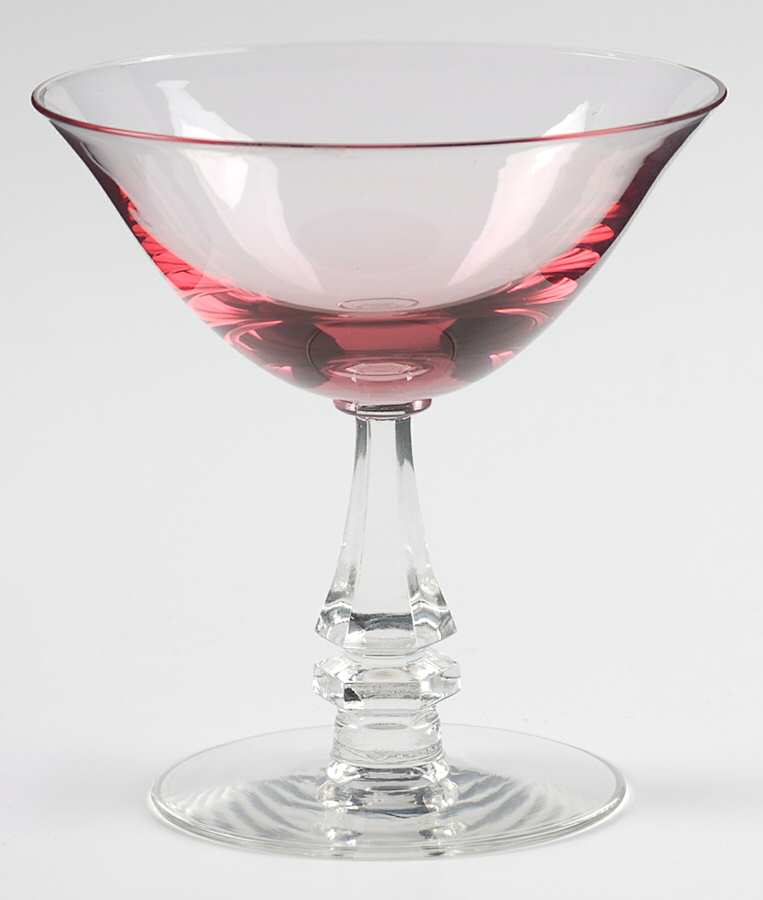 Wistaria Pink (Stem 17477) Champagne/Tall Sherbet by Tiffin-Franciscan-1