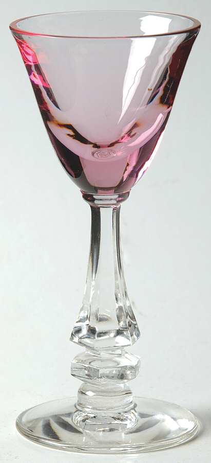 Wistaria Pink (Stem 17477) Cordial Glass by Tiffin-Franciscan-1