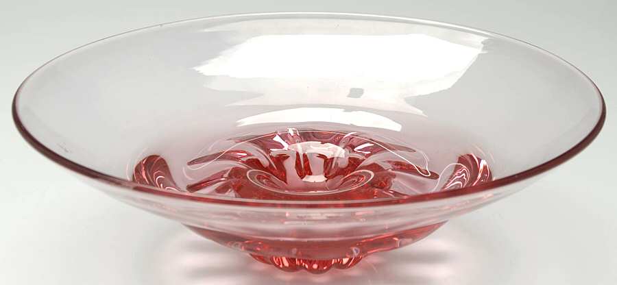 Wistaria Pink (Stem 17477) 12" Float Bowl by Tiffin-Franciscan-1