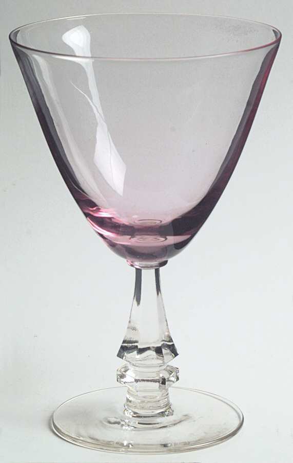 Wistaria Pink (Stem 17477) Water Goblet by Tiffin-Franciscan-1