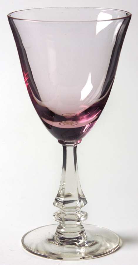 Wistaria Pink (Stem 17477) Wine Glass by Tiffin-Franciscan-1